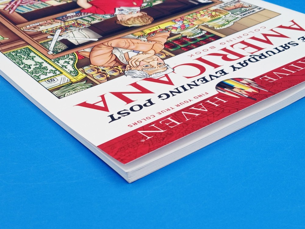 Creative Haven: Saturday Evening Post American Coloring-Softcover..
