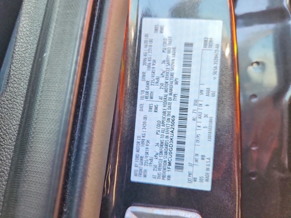 LEFT FRONT SPINDLE KNUCKLE OEM 13-19 FORD ESCAPE