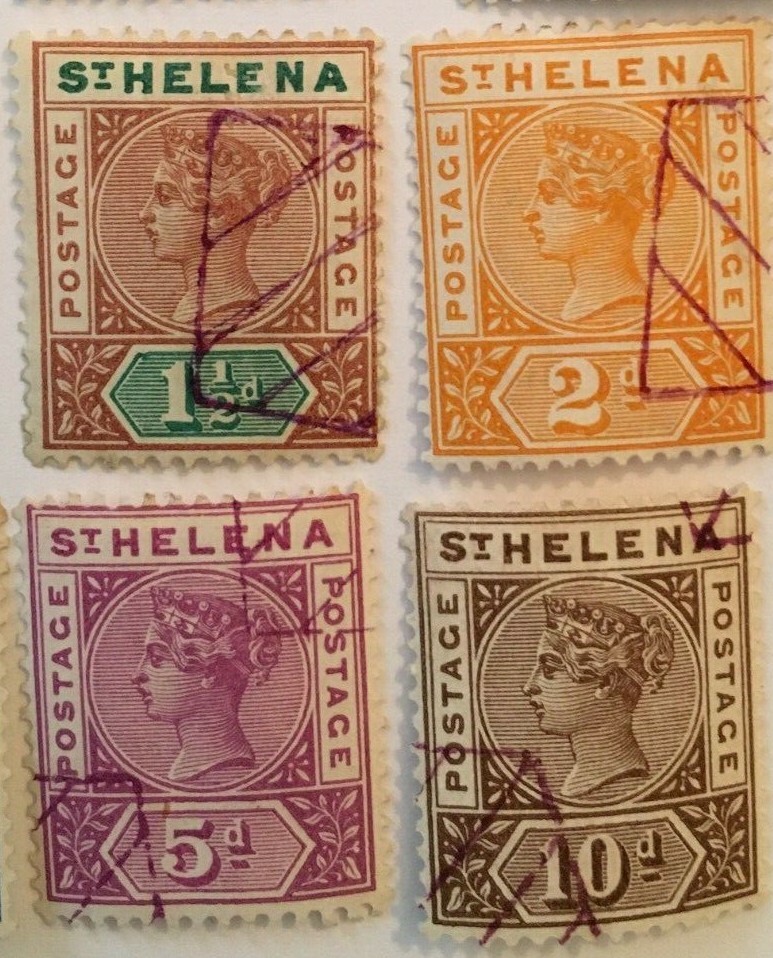 St Helena. 12 stamps from 1864
