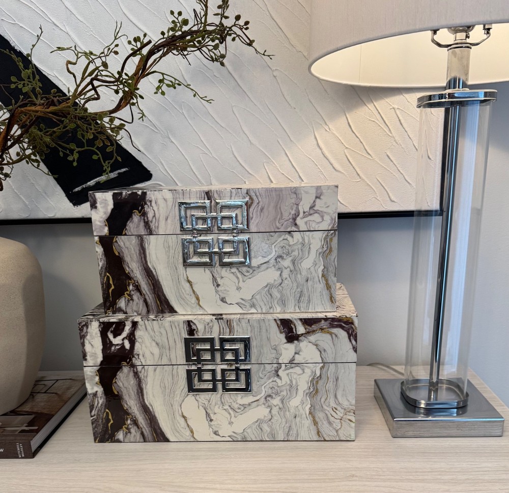 Decorative Boxes Set of 2 Home Decor