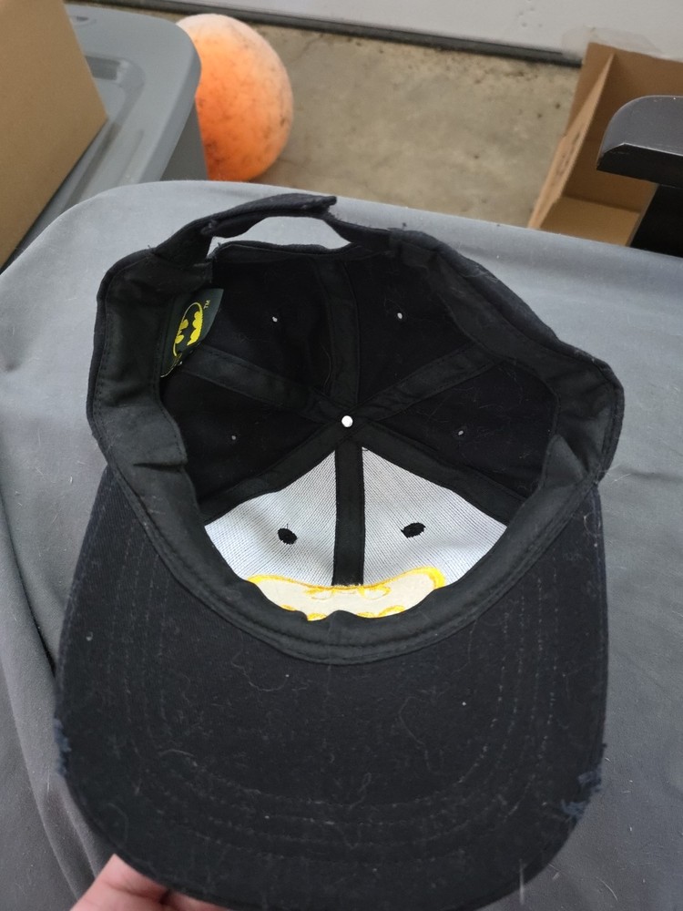 DC Comics Batman Embroidered Logo Baseball Cap Hat Black Adjustable