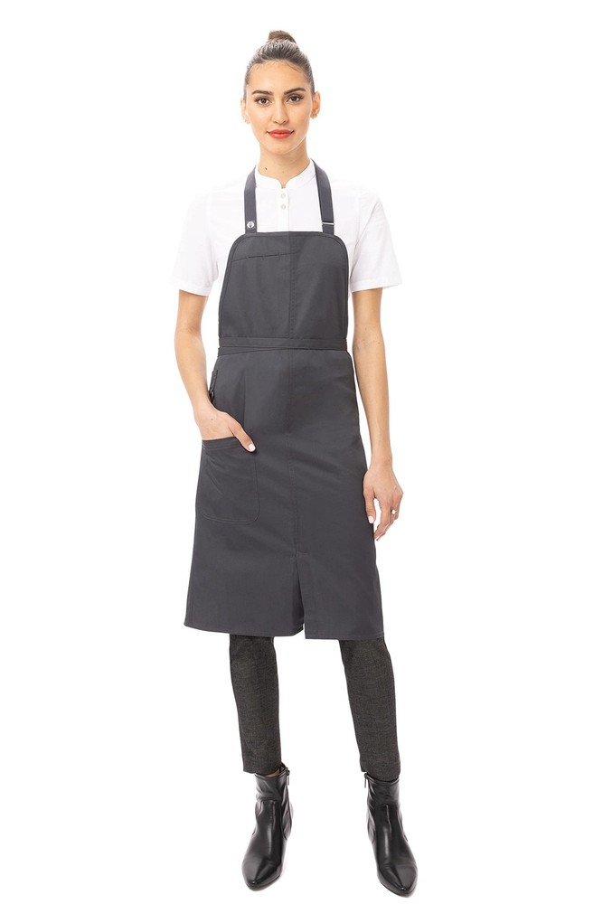 Unisex Brio Kitchen Apron Charcoal One Size