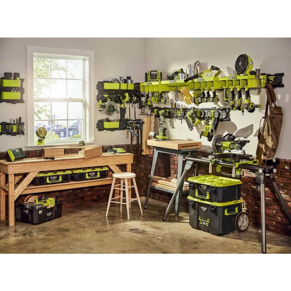 RYOBI STM104 LINK Tool Crate – Stackable, 50 lb Capacity, Impact-Resistant