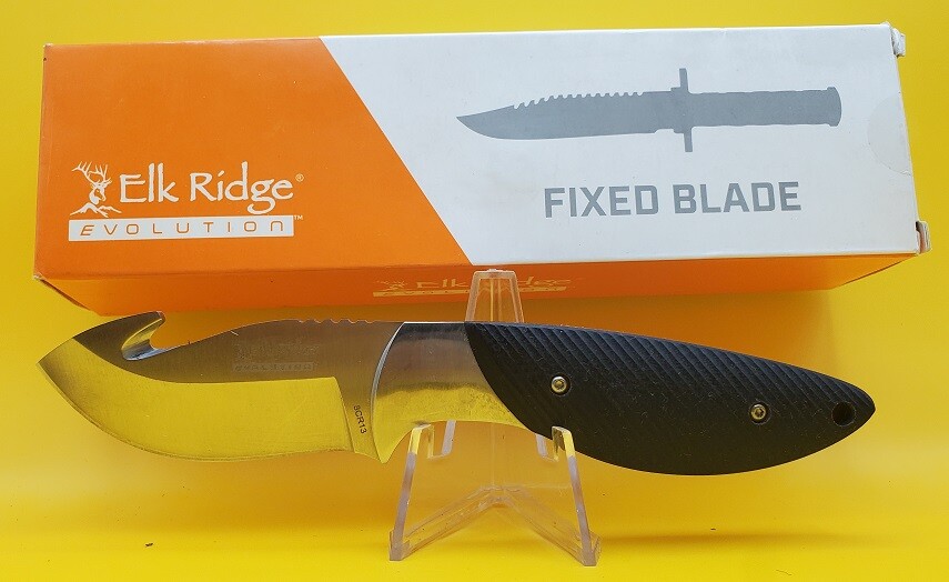 ELK RIDGE EVOLUTION ERE-FIX014GH-BK FIXED BLADE KNIFE