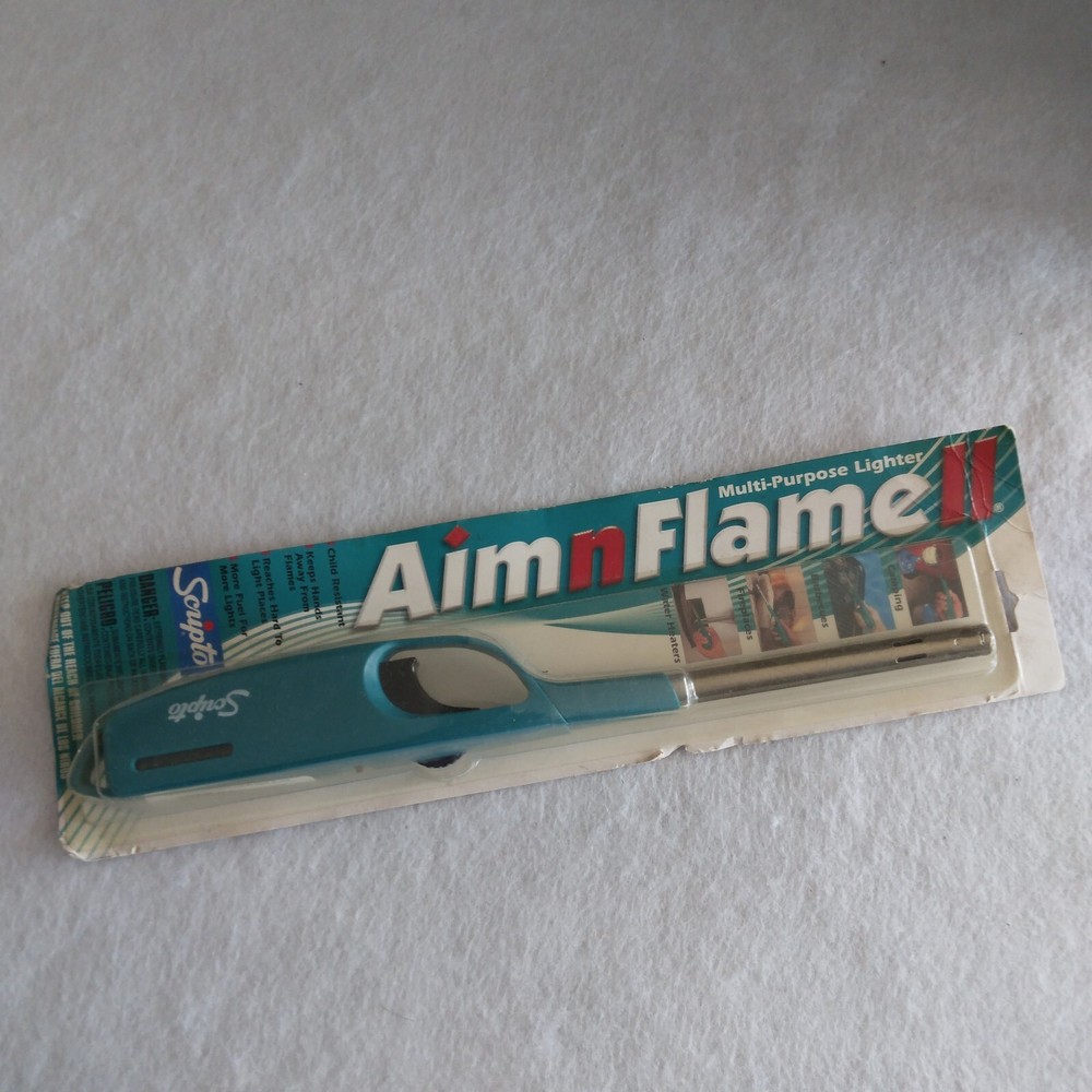 Scripto Aim 'N Flame Multi-Purpose Utility Lighter - New Old Stock