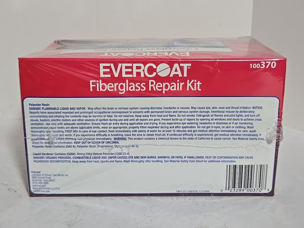 Evercoat Polyester Repair Kit 1-Qt 370 NEW