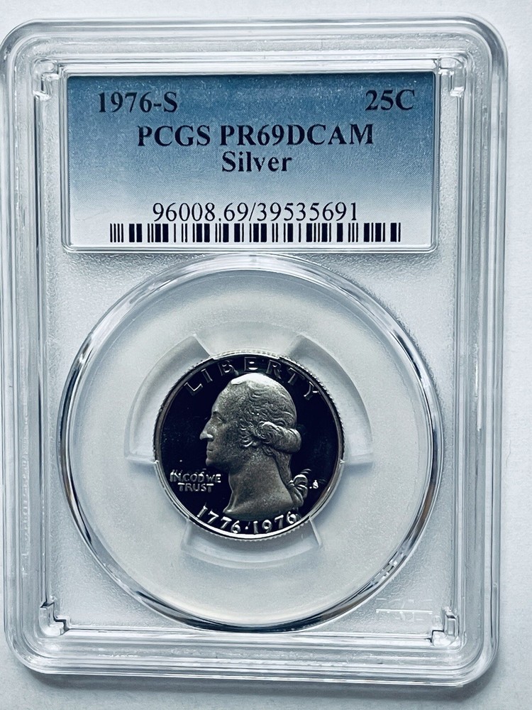 1976-S Washington Quarter Silver PCGS PR69DCAM