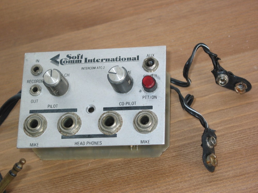 SOFT COMM INTERNATIONAL ATC-2 PORTABLE INTERCOM !!! SOFTCOM 2 PLACE ATC 2 !!!