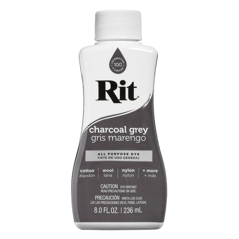 Rit All-Purpose Liquid Dye, Charcoal Grey 8 oz