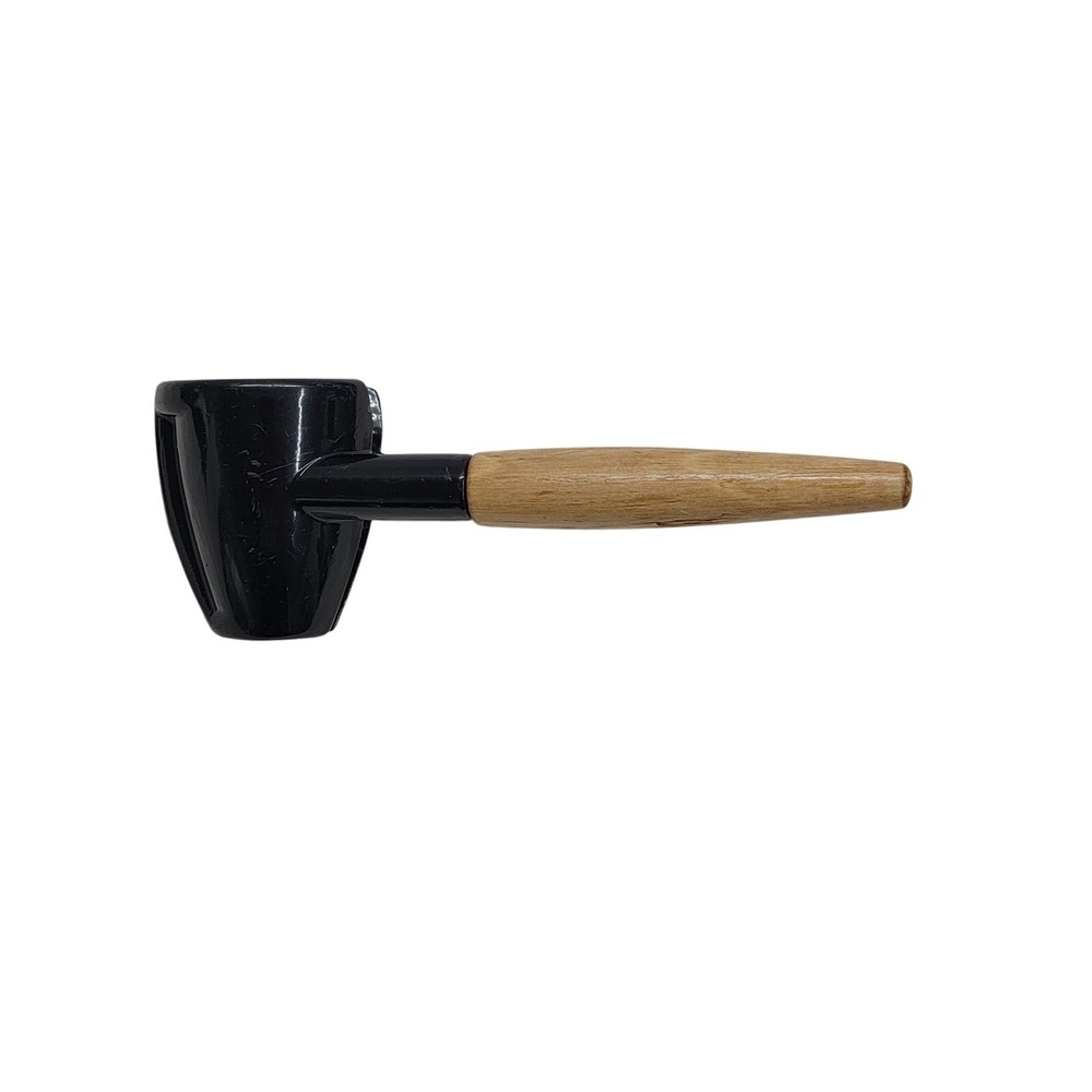 Vintage Spring Action Nutcracker Wood Handle Black Metal Walnut Cracker Tool