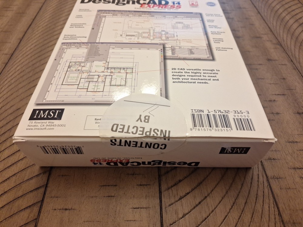 Vintage DesignCAD Express Version 14 Express. PC (Open Box)