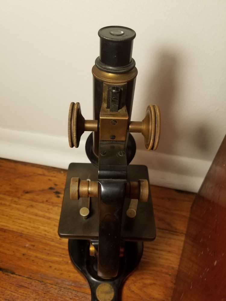 Spencer Lens Company Antique Darkfield Microscope Monocular With Case