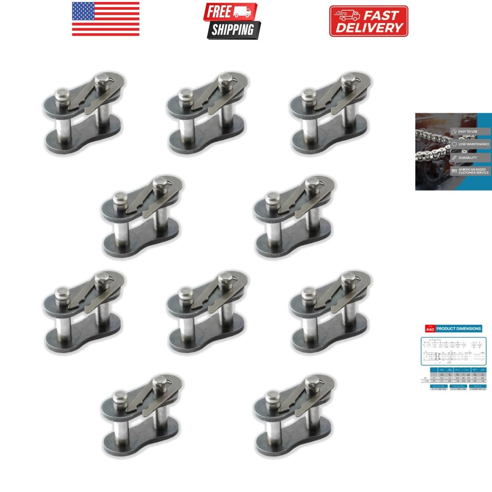 Roller Chain Connecting Links 10 Pack