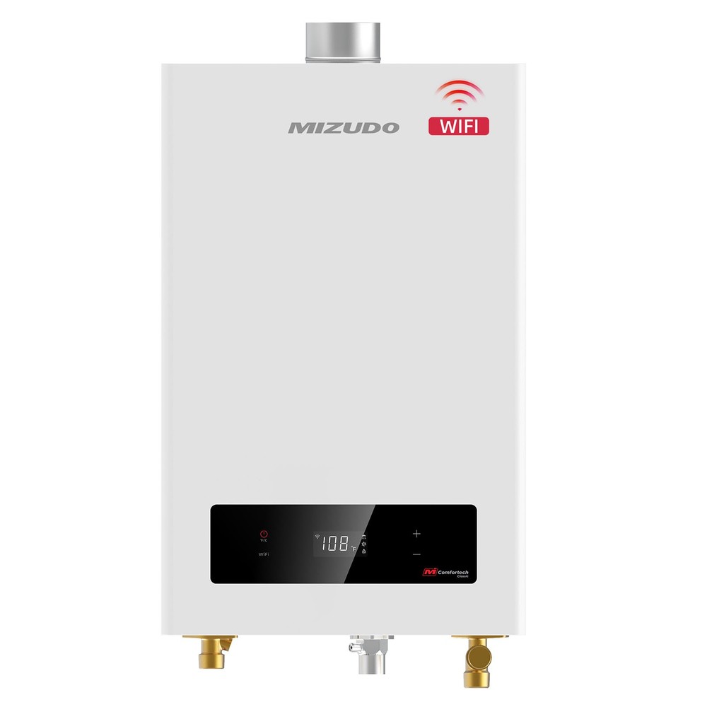Indoor or Outdoor Tankless Water Heater Propane 5.1 GPM 120,000 BTU, Smart WIFI