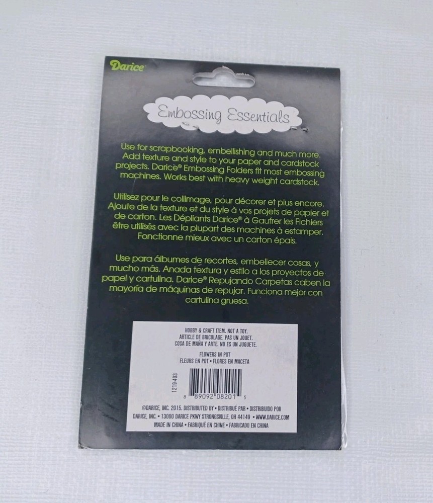 Darice Embossing Essentials Embossing Folder