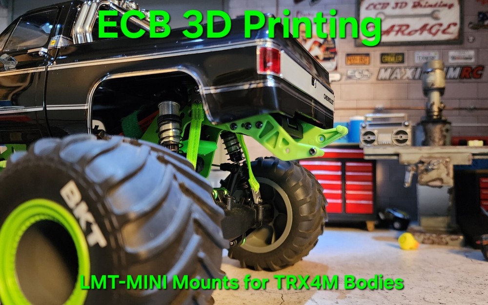 ECB 3D Printing Clipless Mounts for LMT-Mini, K10, Black