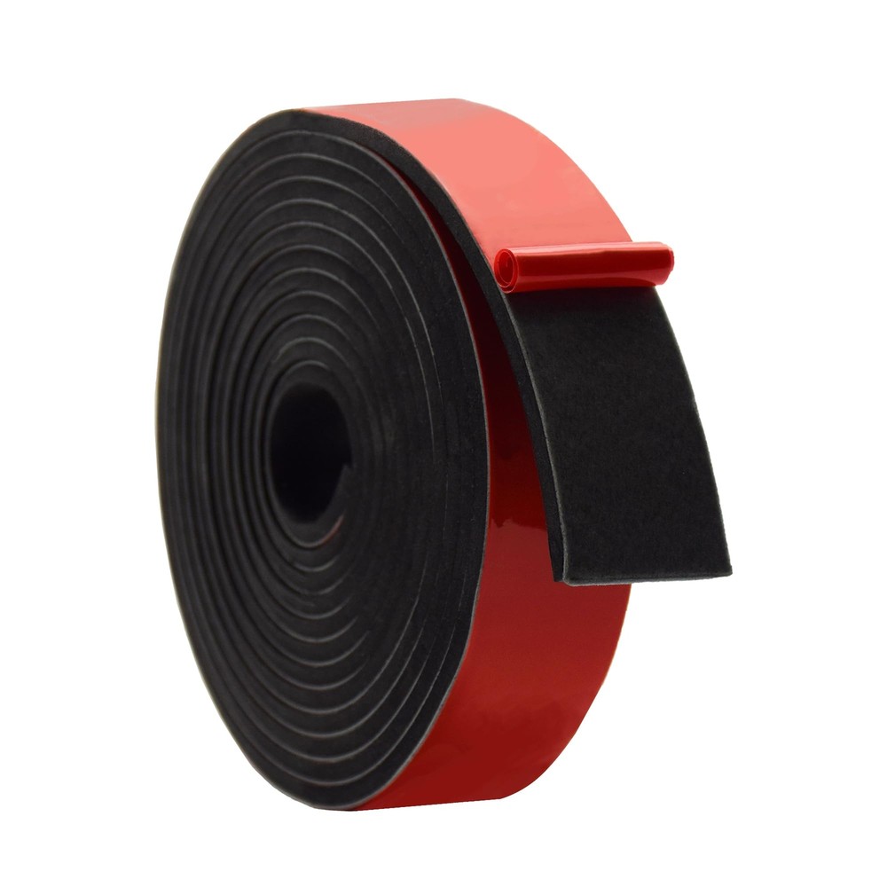 Solid Neoprene Rubber Strips with Adhesive Backing 1/8 .125" Thick x 1" Wide ...