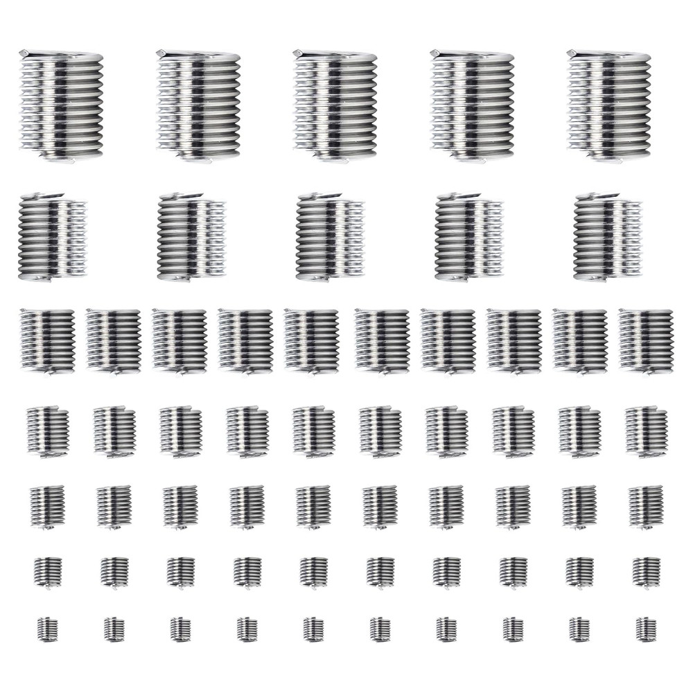 60Pcs Wire Thread Inserts, Coiled Helicoil Wire Inner