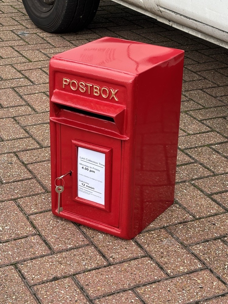 Post Box. Finished In A Bright Red, Comes With 2 Keys.