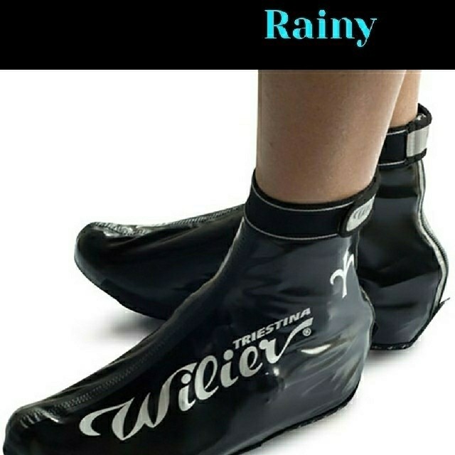 Wilier Rainy Shoe Covers, Size M, Black