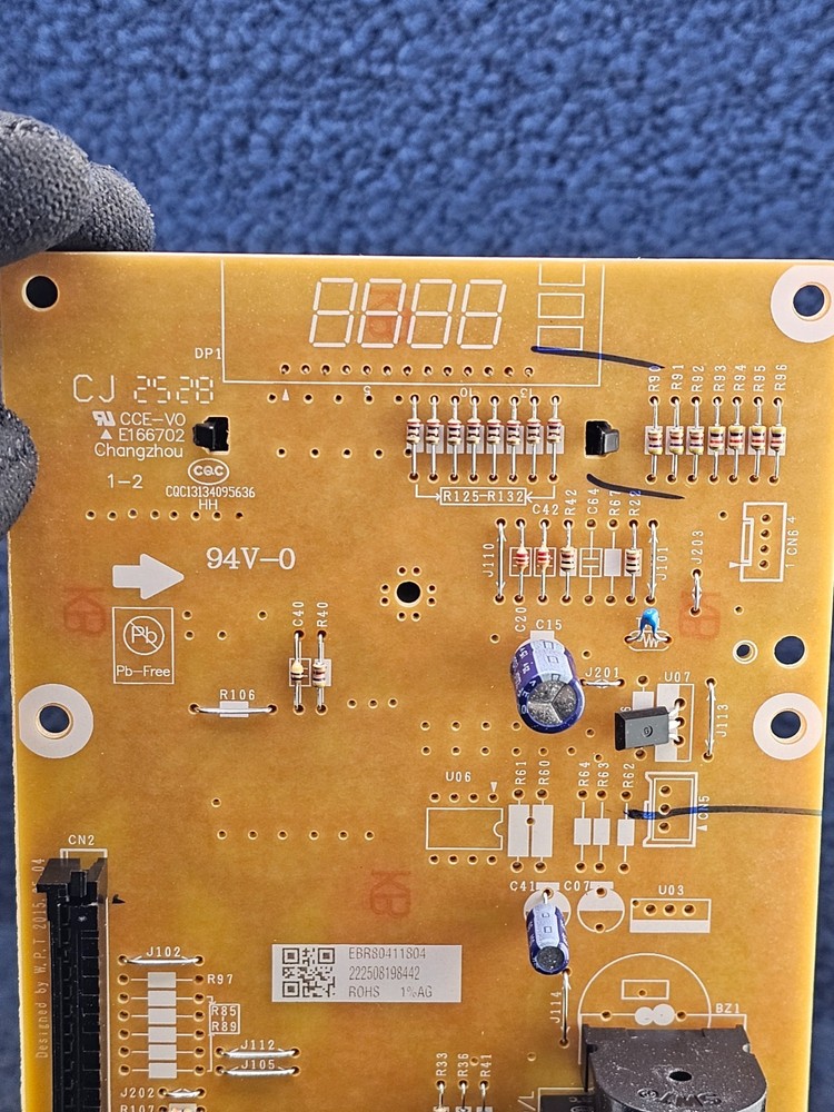 EBR80411804: PCB Assembly Main Microwave Control Board Panel