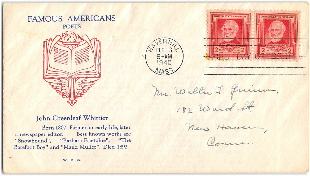US #865 First Day Cover (FDC), 1940