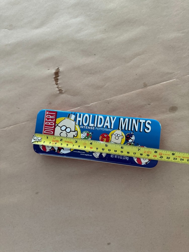Vintage Dilbert Collectible Mints Tin: Holiday-Mints