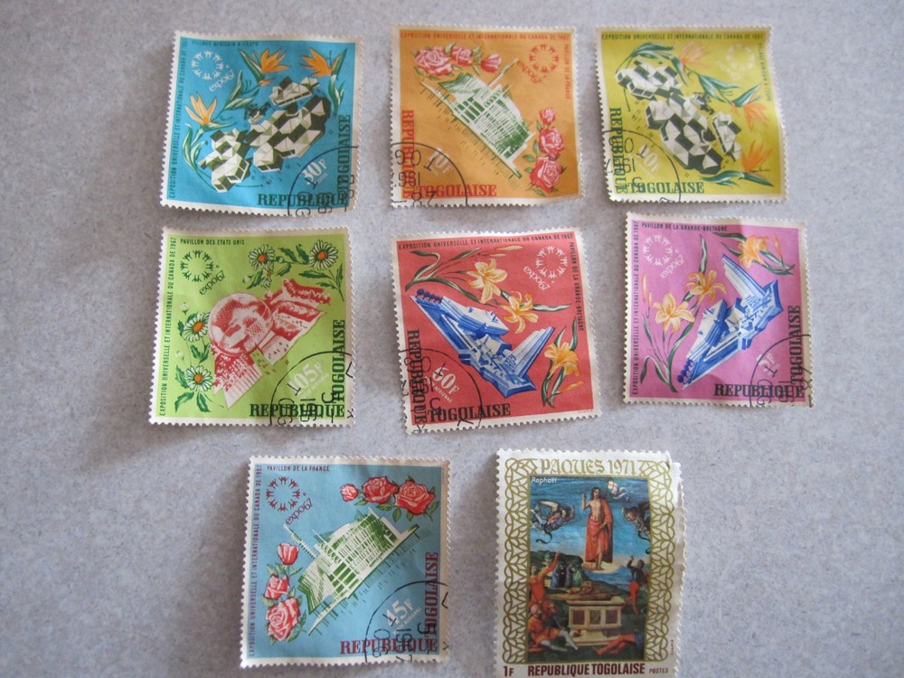 USED TOGO STAMP COLLECTION