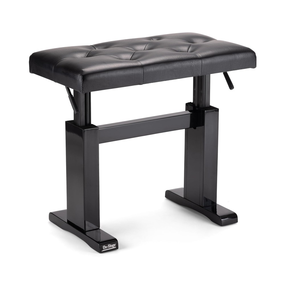 Height Adjustable Piano Bench Padded - On-Stage