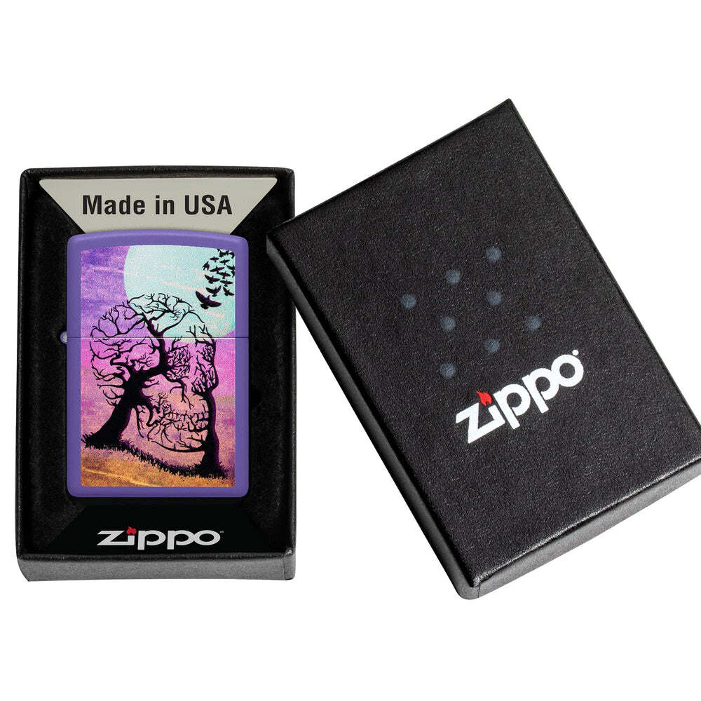 Zippo Skull Tree Design