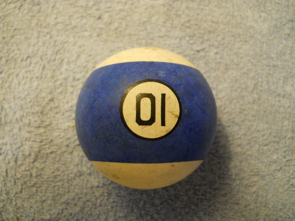 Vintage Clay Billiard Ball - #10