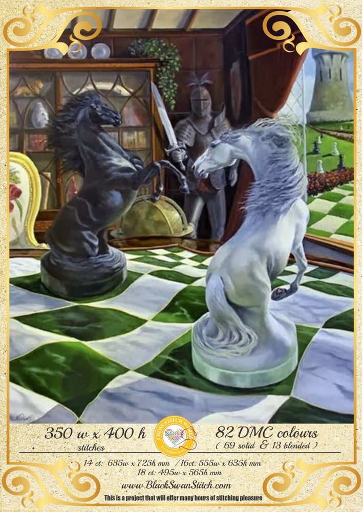 Horse's Games 1021 Chart Counted Cross Stitch Pattern