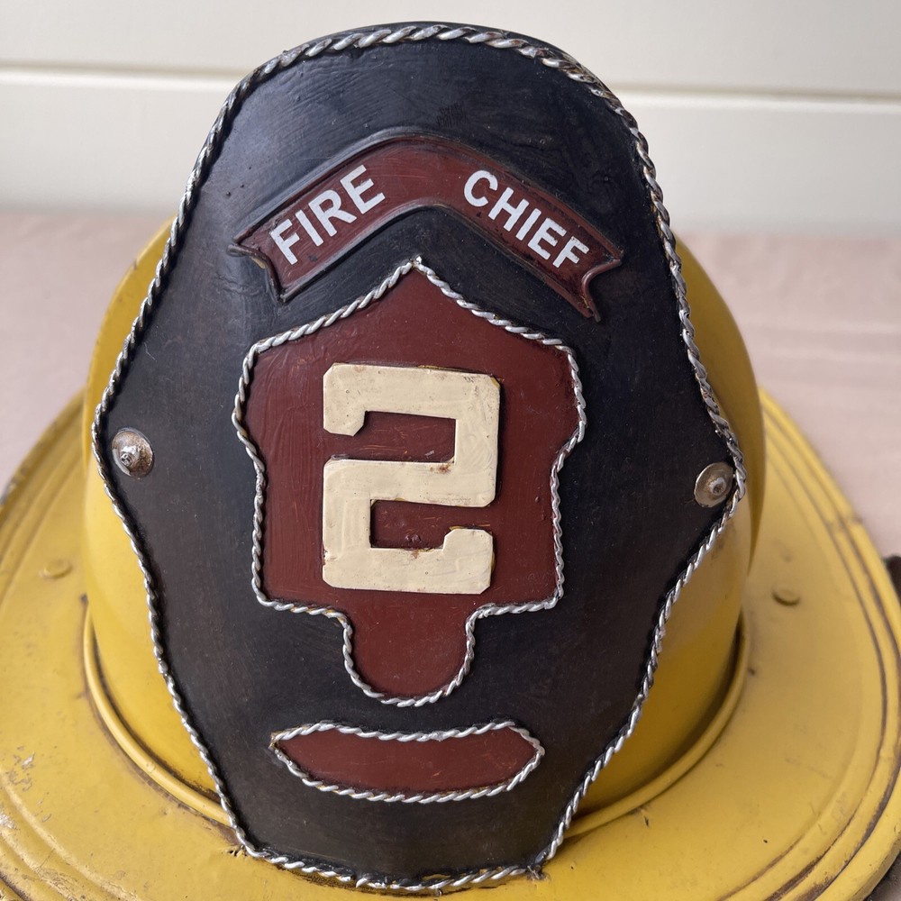Vintage Fire Chief Helmet Hat #2