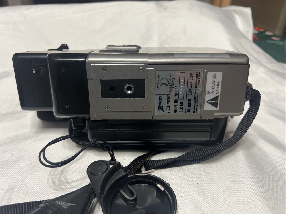 Zenith VM6175 Camcorder Bundle Charger Case Instructions