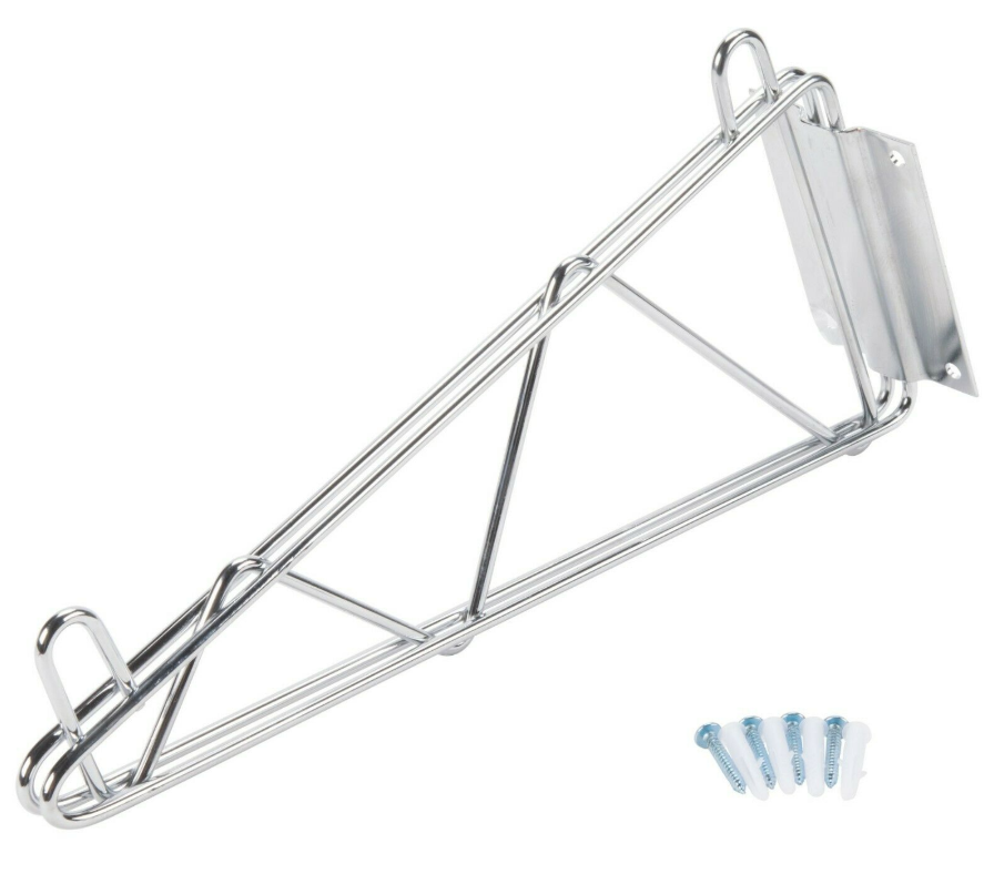 ADVANCE TABCO SB-14 BRACKET 14" DEEP WALL MOUNTED SHELF CHROME SINGLE 1014984