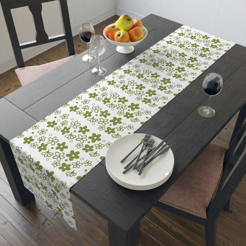 Spring Blossom Pyrex inspired Table Runner (Cotton, Poly)