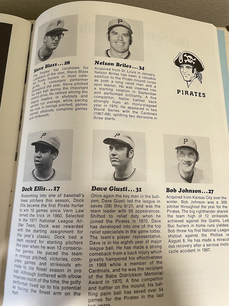 1971 World Series Program. Pirates at Baltimore.