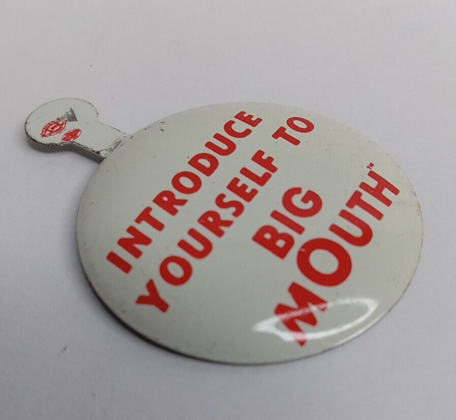 Big Mouth Introduce Yourself Tab Button Pfeiffer Beer Advertising