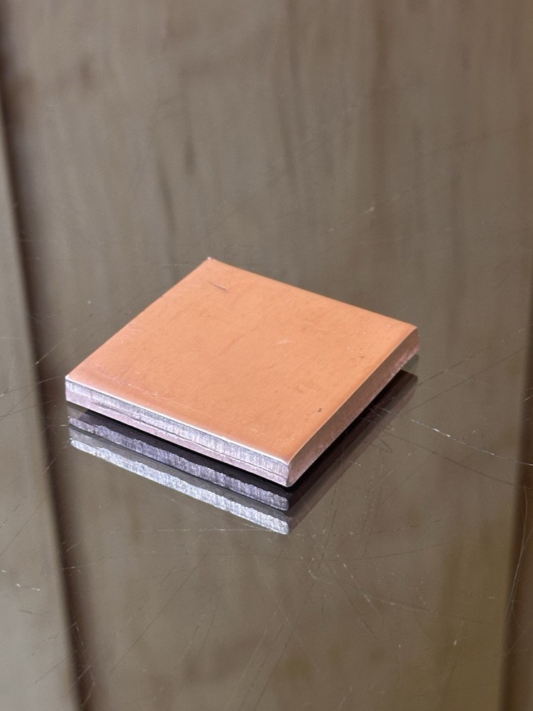 1/4” COPPER SHEET PLATE NEW 2"X2" .25”Thick *CUSTOM SIZES AVAILABLE*
