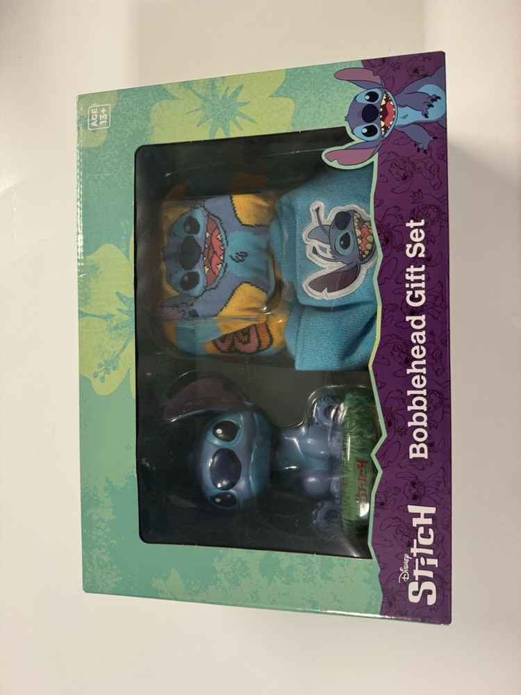 Disney STITCH Bobble head Gift Set