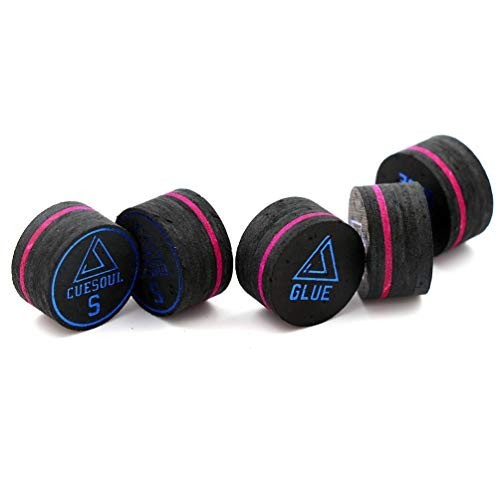 High-Performance Pool & Snooker Cue Tips - Glue-On, Durable, Precision Fit