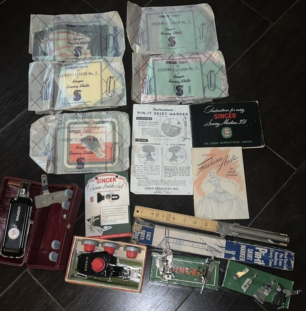 Singer Automatic Zigzagger Attachment 160985 fit 221 & Stitch Patterns Set #2