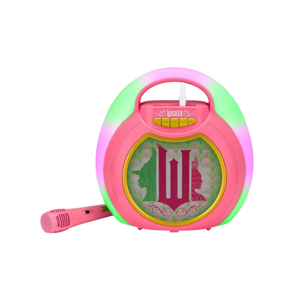 WICKED Bluetooth MP3 Karaoke Machine With Light Show