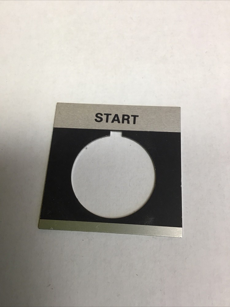 Allen Bradley Legend Name Plate For Control Button Switch START