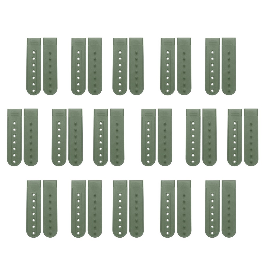 16 Pairs Hat Snap Replacement, Adjustable PE Snapback  Cap Strap, Green