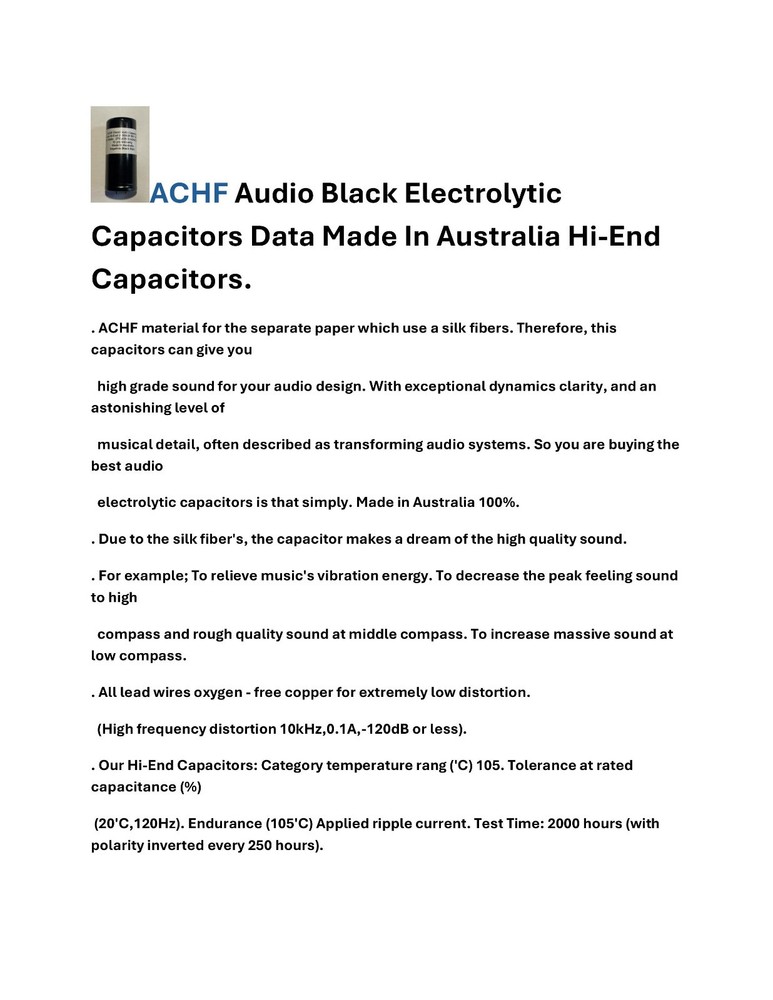 Luxman L510 Capacitor Replacement Kit
