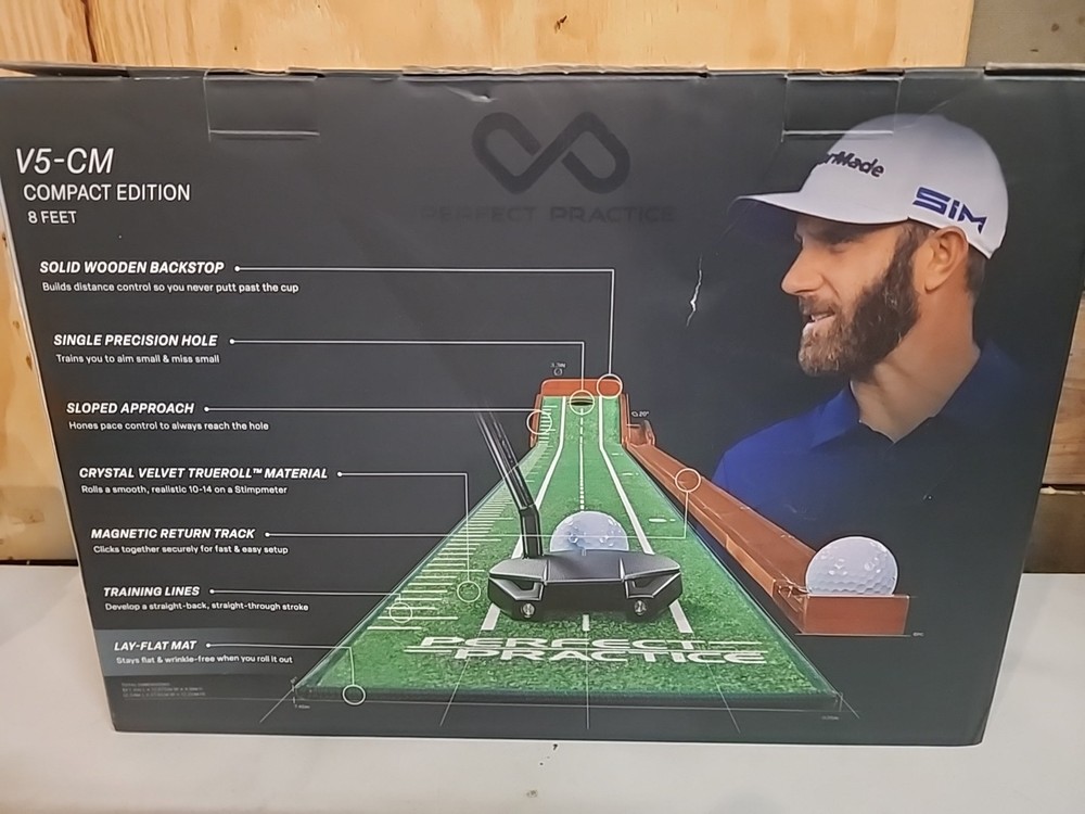 Perfect Practice V5 Compact Putting Mat - 8' Green