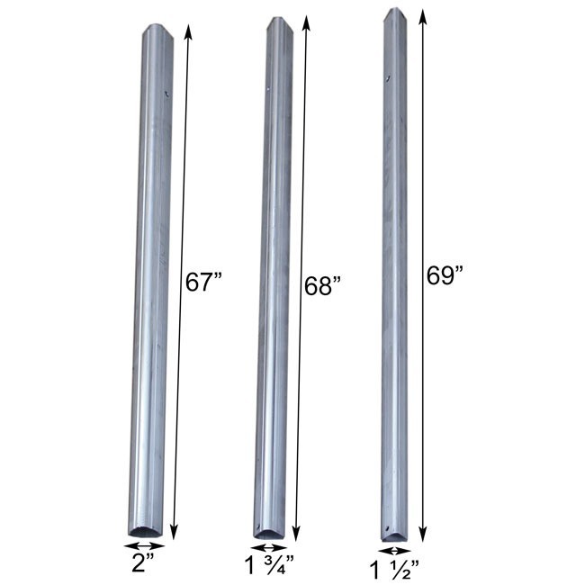 S&K Telescoping Bat House Pole with Ground Socket, 15'
