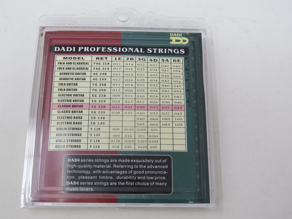 Nylon Silver Plated Wound Normal Tension Classic Guitar Strings CG 238