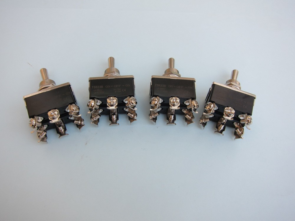 Lowrider Hydraulics Toggle Switch 6 prongs, (on)-off-(on), 20 pcs, value pack